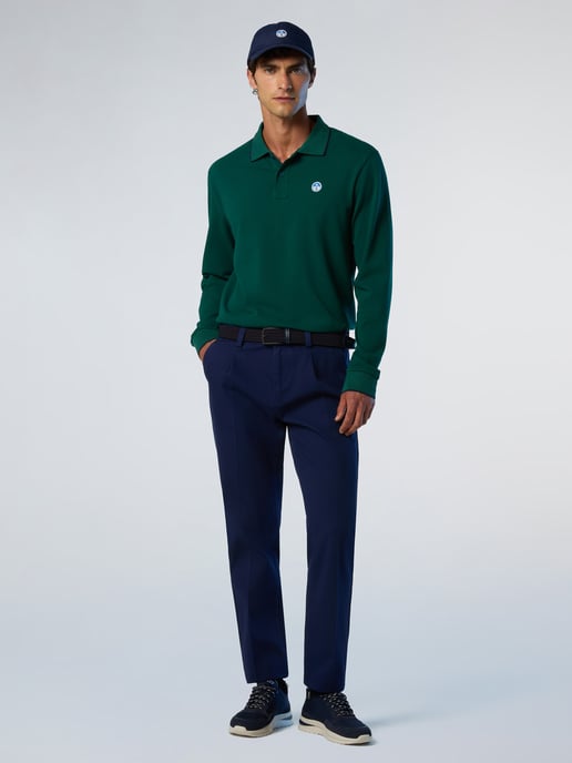 North Sails Polo Shirt Lange mouwen met kraagprint - Image 4