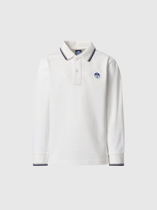 North Sails Polo Shirt Long-sleeved with collar lettering - Image 3