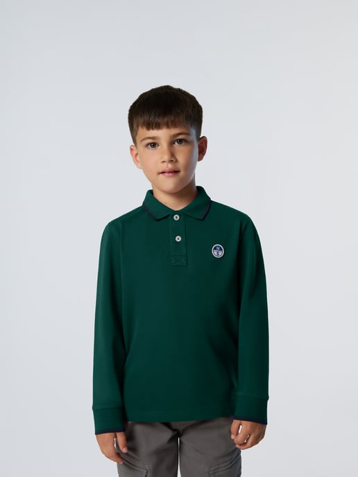 North Sails Polo Shirt Long-sleeved with collar lettering - Image 1