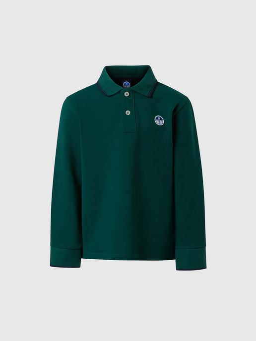 North Sails Polo Shirt Long-sleeved with collar lettering - Image 3
