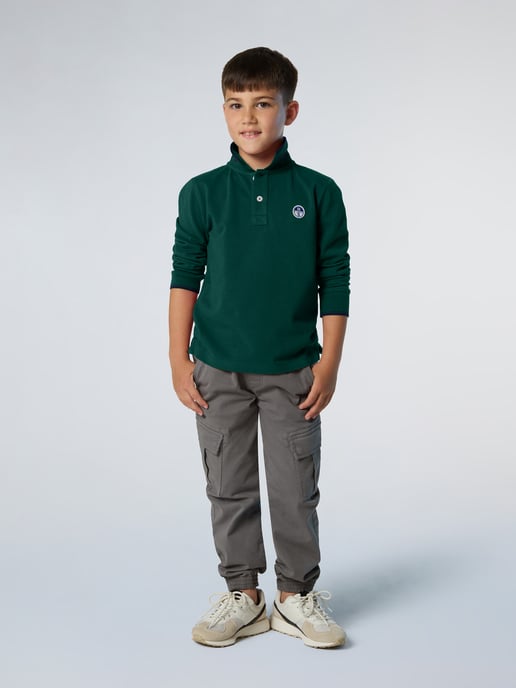 North Sails Polo Shirt Long-sleeved with collar lettering - Image 4