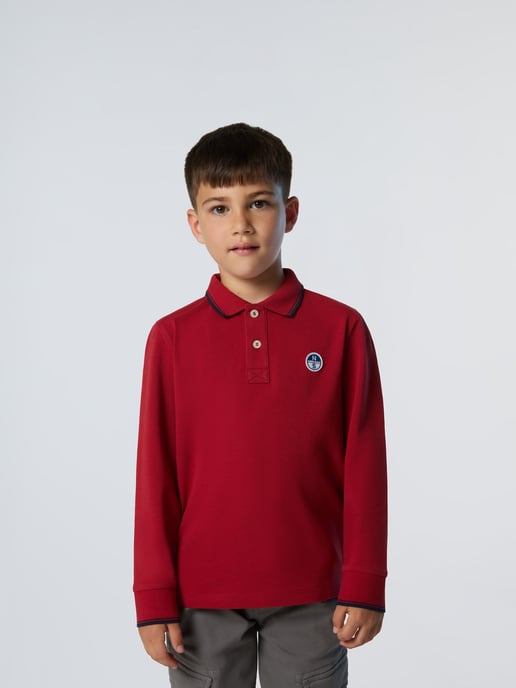 North Sails Polo Shirt Long-sleeved with collar lettering - Image 1