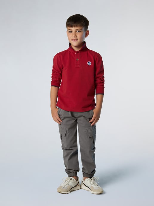 North Sails Polo Shirt Long-sleeved with collar lettering - Image 4