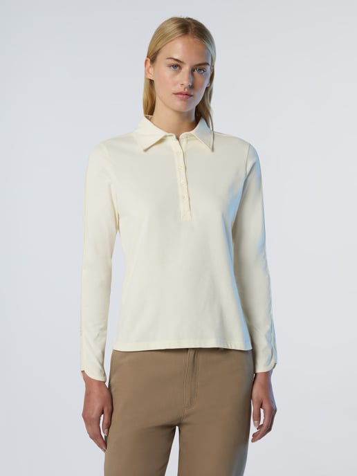 North Sails Polo Shirt Long-sleeved Peachskin Fabric - Image 1