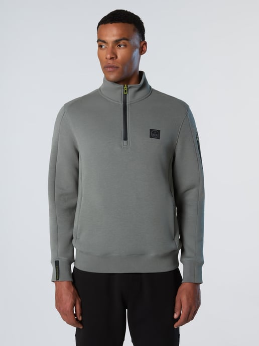 North Sails Sweatshirt Piqué Scuba fabric with half-zip - Image 1