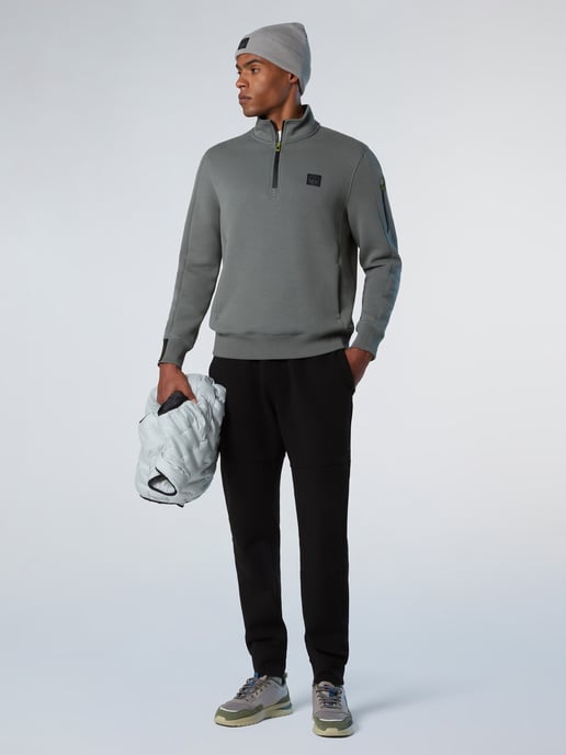 North Sails Sweatshirt Piqué Scuba fabric with half-zip - Image 4