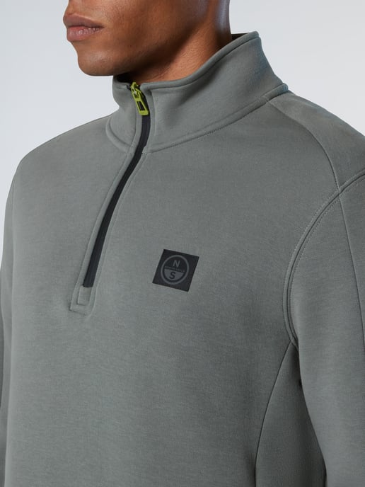 North Sails Sweatshirt Piqué Scuba fabric with half-zip - Image 5