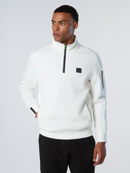 North Sails Sweatshirt Piqué Scuba fabric with half-zip - Image 1