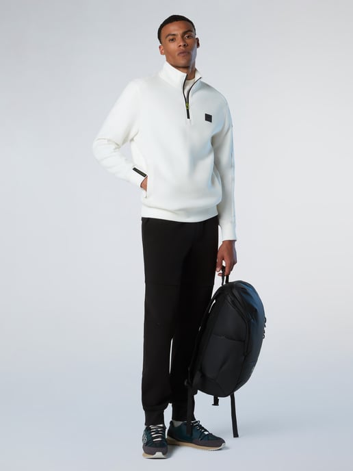 North Sails Sweatshirt Piqué Scuba fabric with half-zip - Image 4