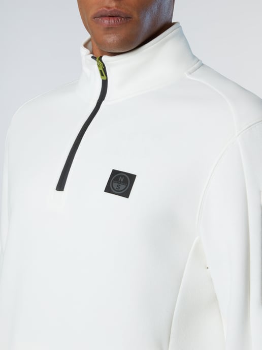 North Sails Sweatshirt Piqué Scuba fabric with half-zip - Image 5