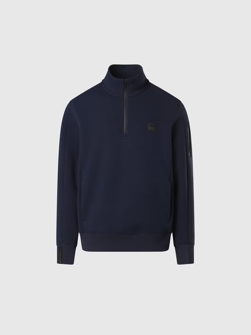 North Sails Sweatshirt Piqué Scuba fabric with half-zip - Image 3