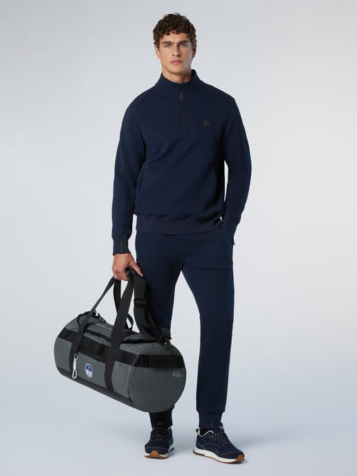 North Sails Sweatshirt Piqué Scuba fabric with half-zip - Image 4