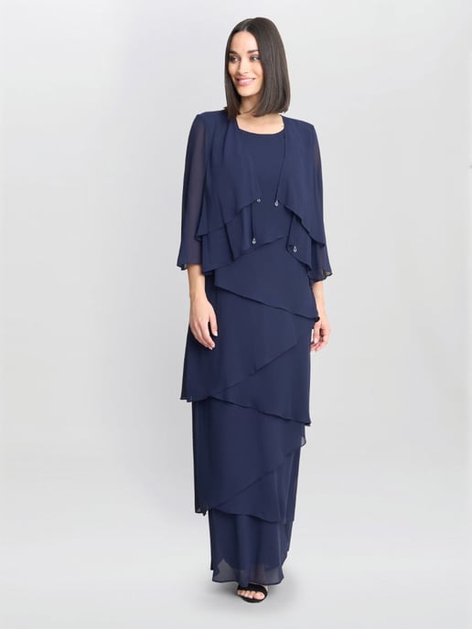 Colette Jacket And Asymmetric Tiered Dress - Image 1