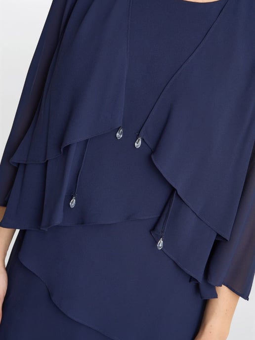 Colette Jacket And Asymmetric Tiered Dress - Image 4