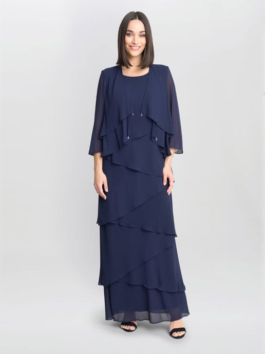 Colette Jacket And Asymmetric Tiered Dress - Image 5