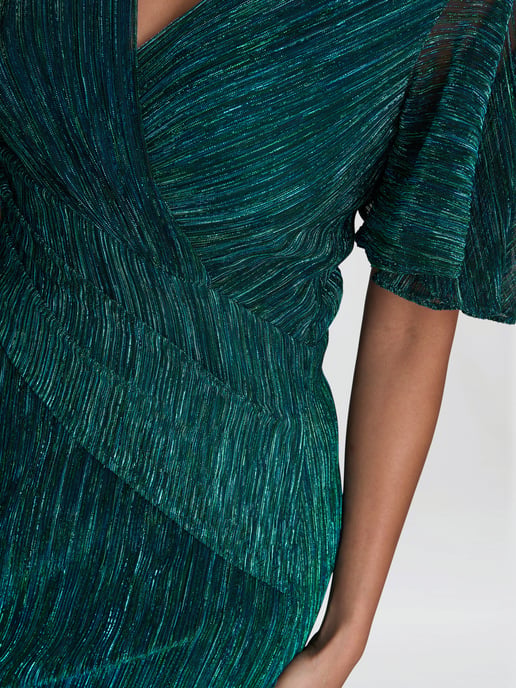 Liz Metallic Knit Maxi Dress - Image 3