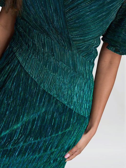 Liz Metallic Knit Maxi Dress - Image 4