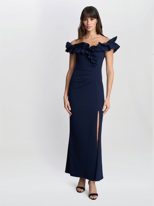 Viola Ruffle Top Maxi Dress - Image 3