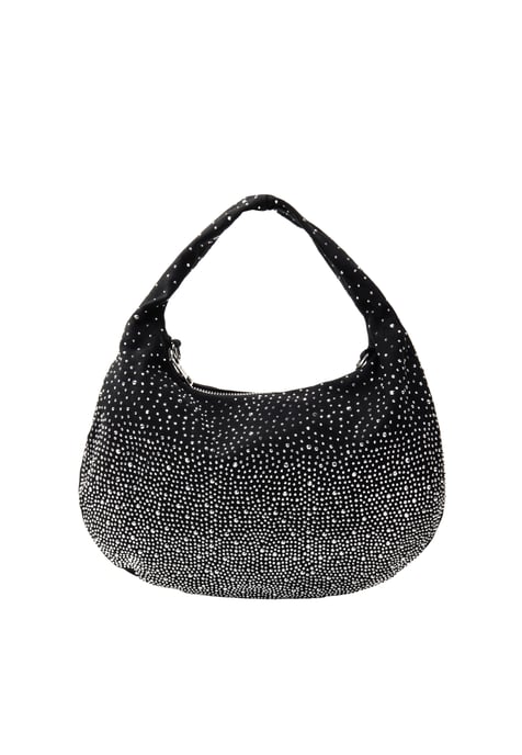 Faina Schoudertas met strass steentjes Dames zwart - Image 1
