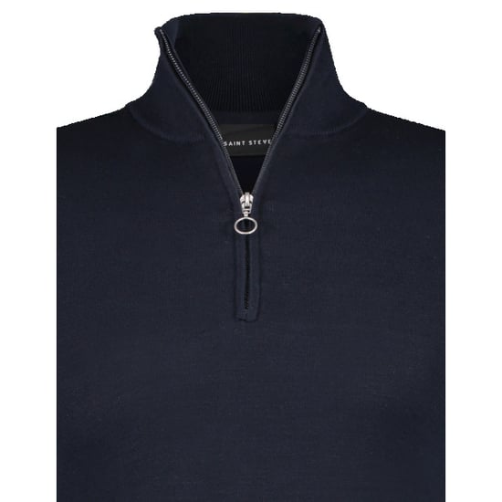 Saint Steve Cas 19480 dark navy heren zip trui - Image 4