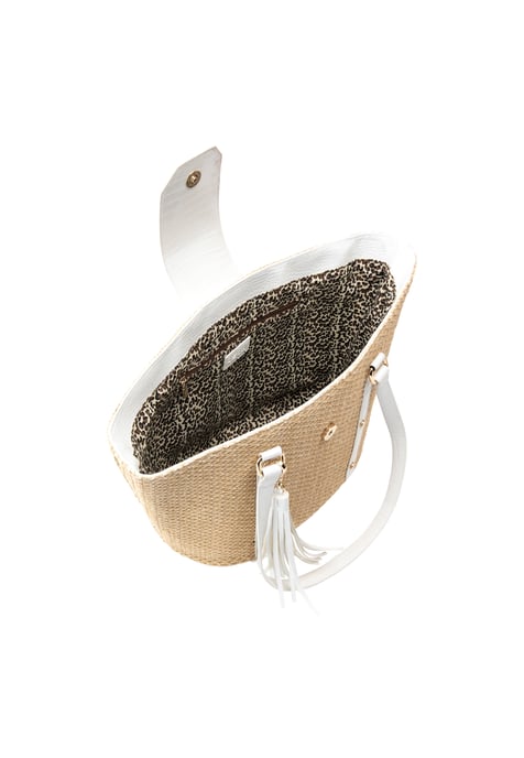 IZIA boodschappentas Dames wit beige - Image 4