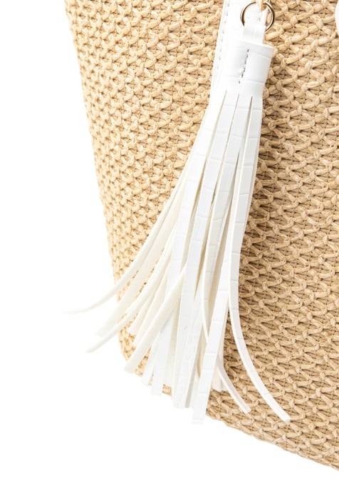 IZIA boodschappentas Dames wit beige - Image 5