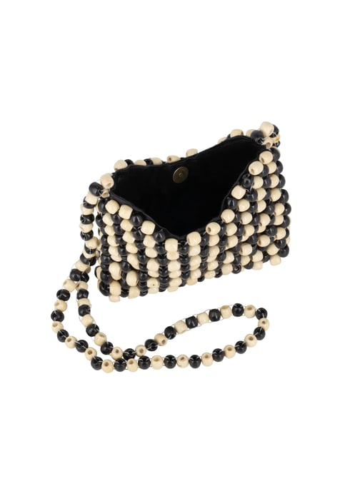 IZIA Tas met kralen Dames Beige Veelkleurig - Image 4