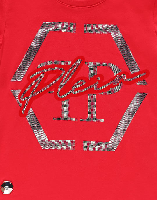 T-shirt Rund Hals L Hexagon - Image 2