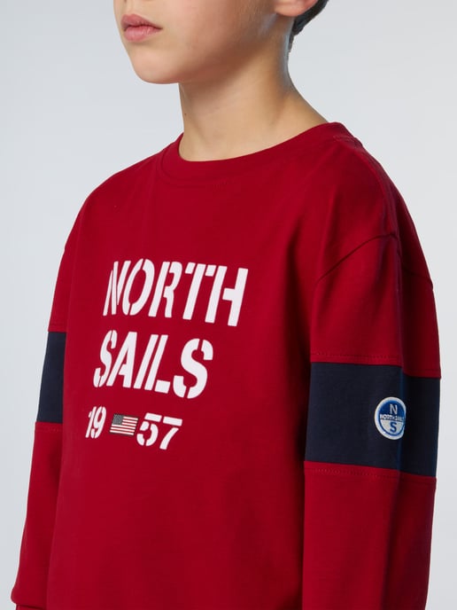 North Sails T-shirt Long-sleeved with sleeve inserts - Image 5