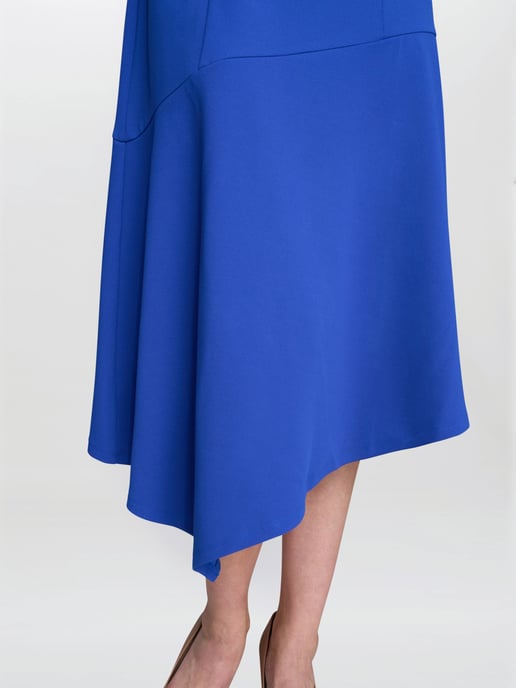 Maureen Fit And Flare Crepe Midi Dress - Image 4