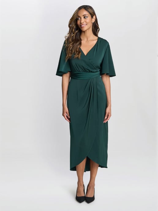 Misha V Neck Midi Dress - Image 1