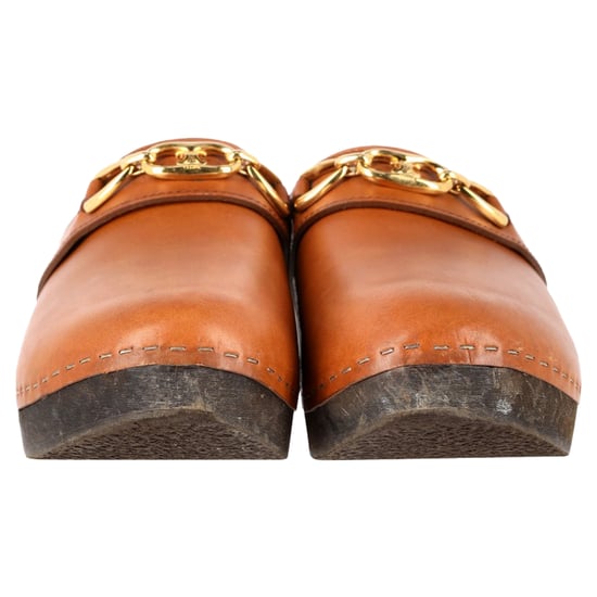 Celine Les Bois Clogs in Brown Calfskin Leather - Image 2
