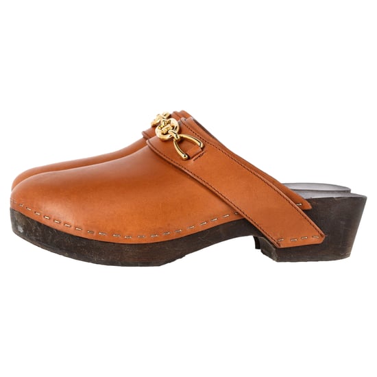 Celine Les Bois Clogs in Brown Calfskin Leather - Image 4