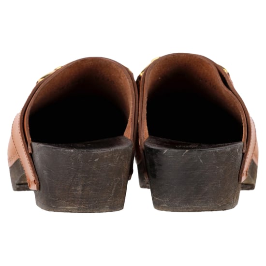 Celine Les Bois Clogs in Brown Calfskin Leather - Image 5