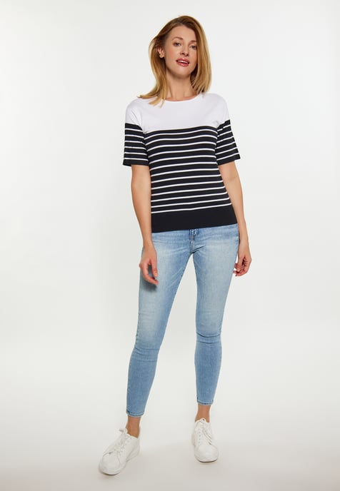 usha T-shirt Dames zwart wit - Image 2
