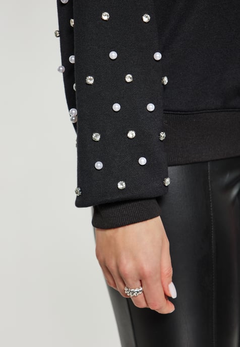 Faina Sweatshirt Dames zwart - Image 5
