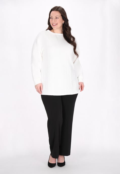 usha Plussize sweatshirt vrouwen wit - Image 2