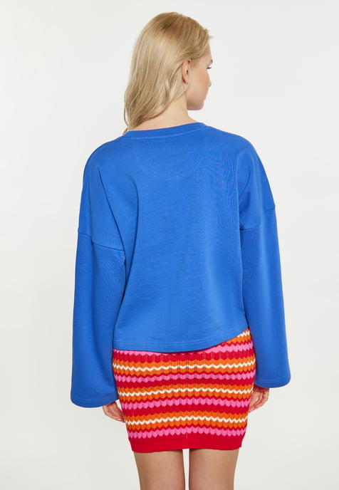 IZIA Sweatshirt Dames kobalt blauw - Image 4