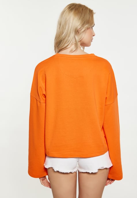 IZIA Sweatshirt Dames oranje - Image 4