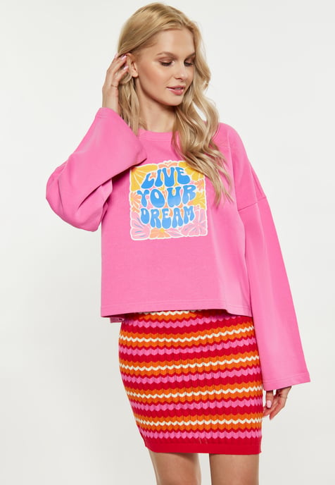 IZIA Sweatshirt Dames roze - Image 3