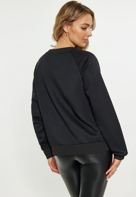 Faina Sweatshirt Dames zwart - Image 4