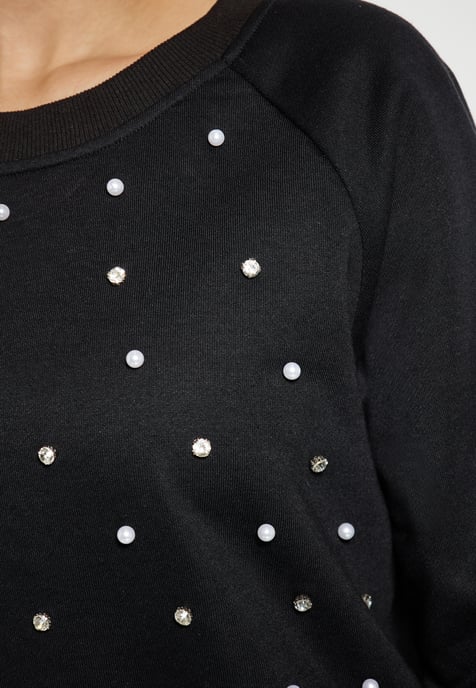 Faina Sweatshirt Dames zwart - Image 5