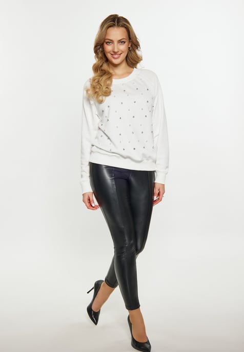 Faina Sweatshirt Dames wit - Image 2
