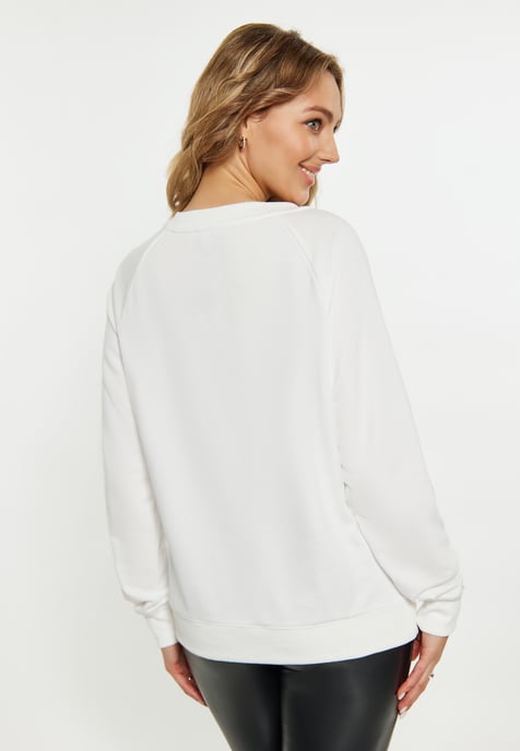 Faina Sweatshirt Dames wit - Image 4