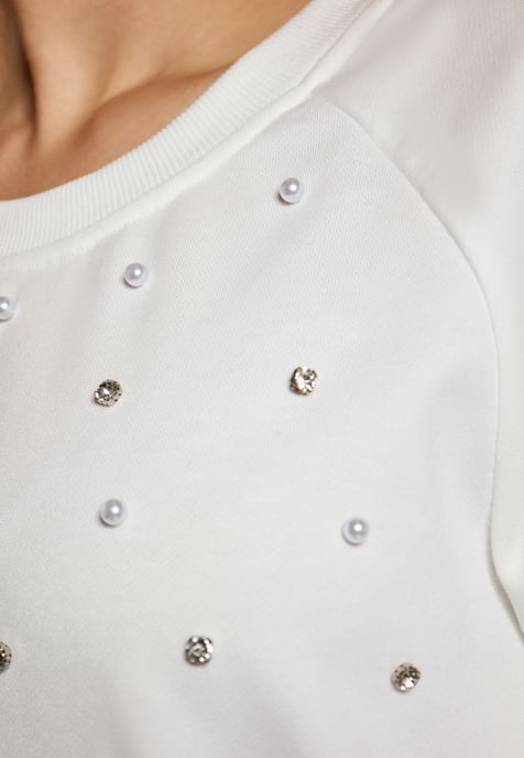 Faina Sweatshirt Dames wit - Image 5