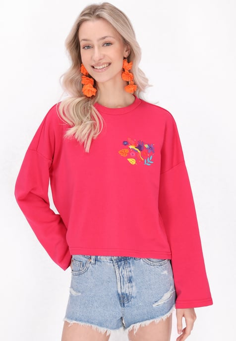 IZIA Sweatshirt vrouwen fuchsia - Image 3