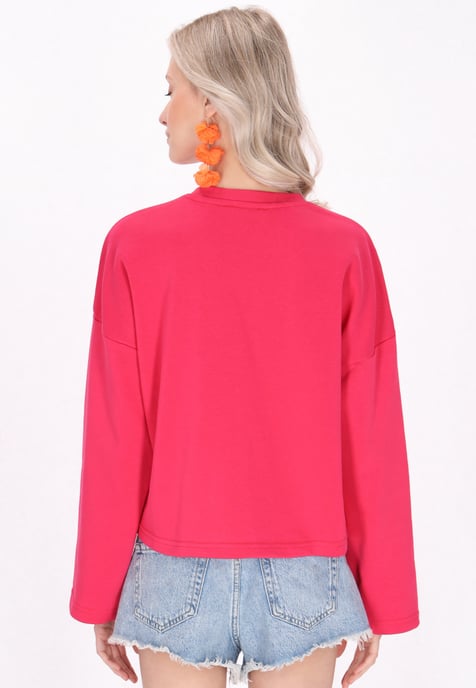 IZIA Sweatshirt vrouwen fuchsia - Image 4