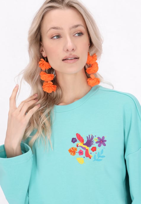 IZIA Sweatshirt vrouwen turquoise - Image 5