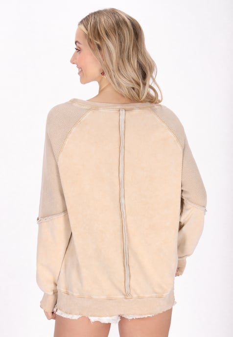IZIA Sweatshirt vrouwen beige - Image 4