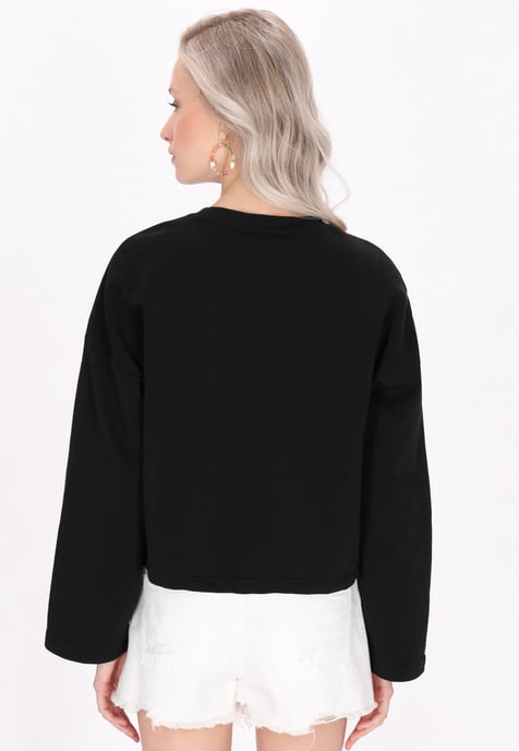 IZIA Sweatshirt vrouwen zwart - Image 4